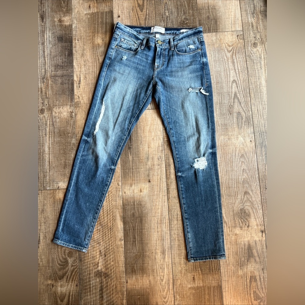 Frame Denim Classic Blue Jeans Le Gracon Boyfriend jeans